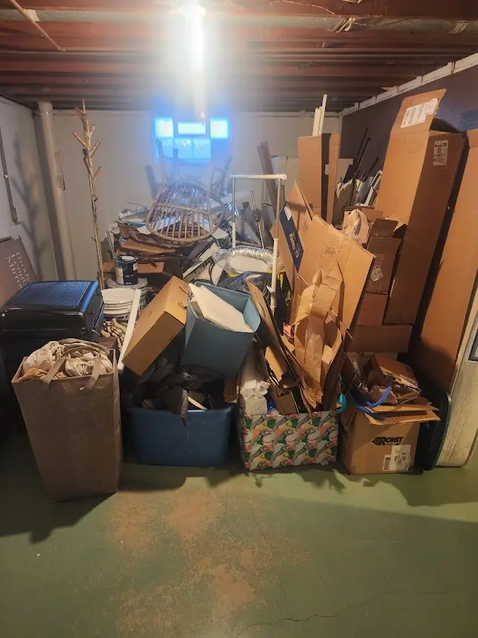 Roll-off dumpster container at job site for Construction Dumpster Rental in Lyman